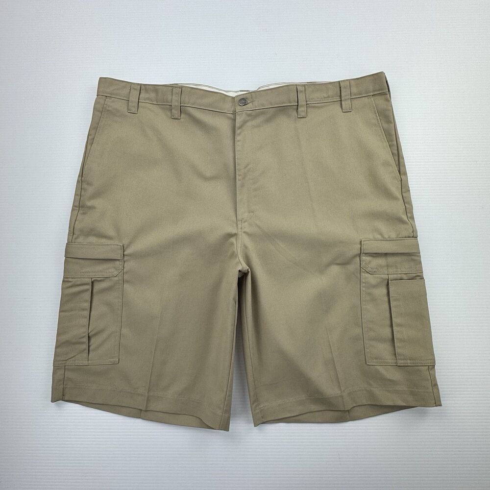 Dickies FLEX Cargo Shorts Mens 46 Khaki Work Utility Pockets